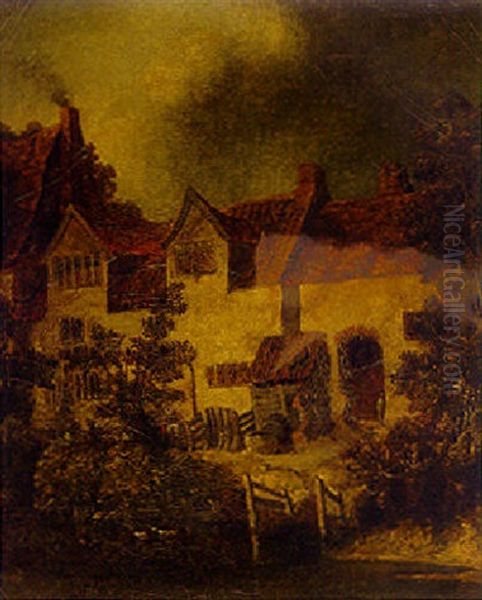 Cottages On A Riverbank - view 1