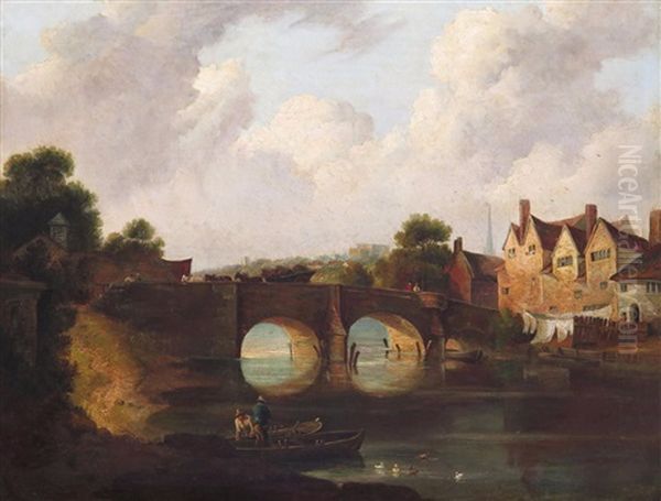 Bishop's Bridge Over The Wensum At Norwich - view 1