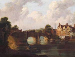 Bishop's Bridge Over The Wensum At Norwich