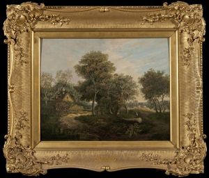 Figure In A Wooded Glade