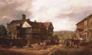 English Village With Figures And Animals English Village With Figures And Animals