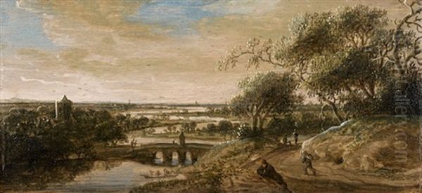 Paysage Anime Au Pont - view 1