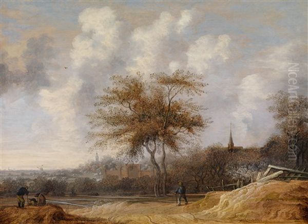 Eine Dunenlandschaft Vor Einer Stadt - view 1