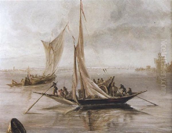 Vue D'un Estuaire Avec Bateaux - view 1