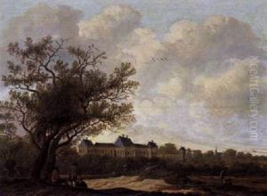 Blick Auf Schloss Rijkswijk by Anthony Jansz van der Croos