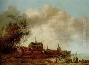 A Viewm Of Haarlem From The South-west With The River Spaarne In The Foreground A Viewm Of Haarlem From The South-west With The River Spaarne In The Foreground
