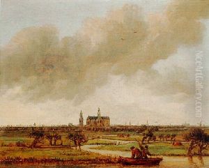 A View Of Haarlem Seen From The Polders