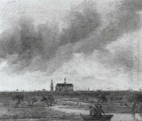 A View Of Haarlem With The Church Of St. Bavo In The Distance - view 1