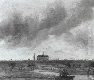 A View Of Haarlem With The Church Of St. Bavo In The        Distance