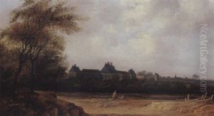 A View Of Rijswijk Castle by Jacob Van Der Croos