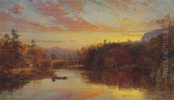 Sunset On Greenwood Lake - view 1