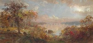 October On The Hudson by Jasper Francis Cropsey