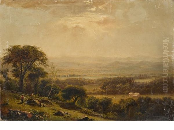 An Extensive Landscape With Figures In The Foreground - view 1