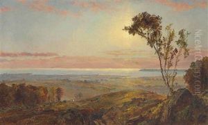 View Of Staten Island by Jasper Francis Cropsey
