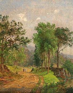 Path In A Landscape by Jasper Francis Cropsey