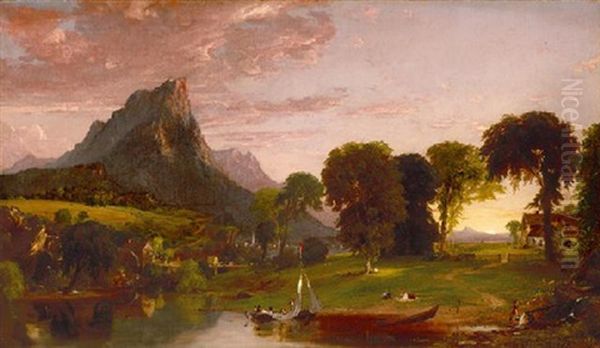View Near Sherburne, Chenango County, New York, 1853 - view 1