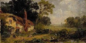 The Four Seasons: Spring In England by Jasper Francis Cropsey