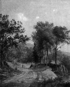 Walk Along A Country Road by Jasper Francis Cropsey