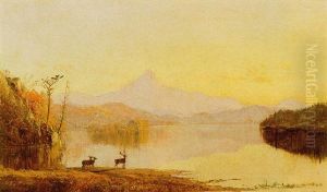 Lake Near Mount Chocura by Jasper Francis Cropsey