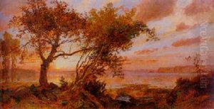 Sunset, Hastings-upon-hudson by Jasper Francis Cropsey