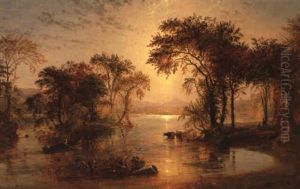 Autumn On The Susquehanna by Jasper Francis Cropsey