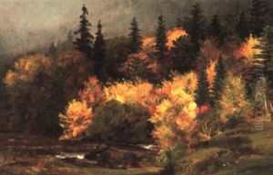 Autumn Foliage In The White Mountains by Jasper Francis Cropsey