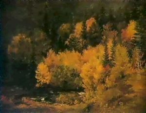 Autumn By The Brook by Jasper Francis Cropsey