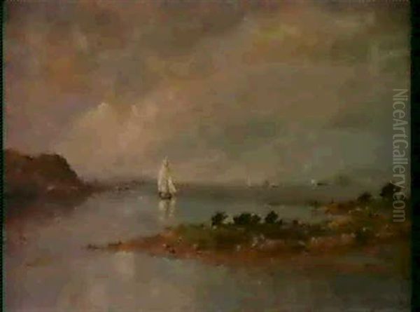 Boats Along The Hudson - view 1