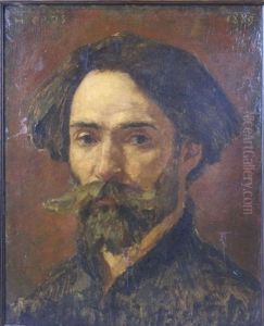 Autoportrait D'henri Cros En Buste by Henri Cros