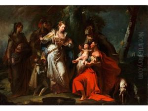 Die Auffindung Des Moses by Giovanni Battista Crosato