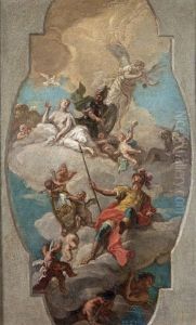 Apotheose D'un Guerrier, Etude Pour Un Plafond