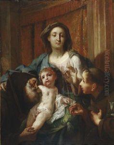 Madonna Mit Kind, Dem Heiligen Antonius Von Padua Und Dem Heiligen Abt Antonius Madonna Mit Kind, Dem Heiligen Antonius Von Padua Und Dem Heiligen Abt Antonius