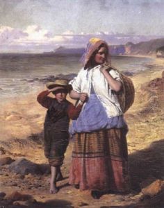 A Walk Along The Beach by William Crosby