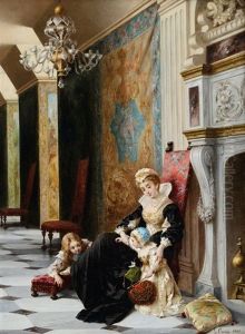 Gioco Di Bimbi A Palazzo by Luigi Crosio