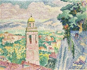Perouse, Le Campanile De Santa Maria Nuova by Henri-Edmond Cross
