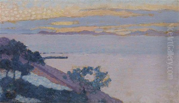 Paysage Au Soleil Couchant - view 1