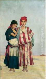 Deux Jeunes Filles by Louis Joseph Anthonissen