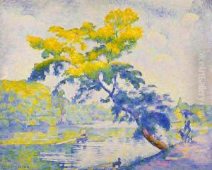 L'arbre Penche Ou Le Rameur by Henri-Edmond Cross