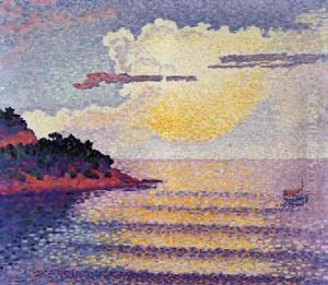 Coucher De Soleil Sur La Mer by Henri-Edmond Cross