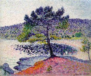 La Plage, Effet Du Soir by Henri-Edmond Cross