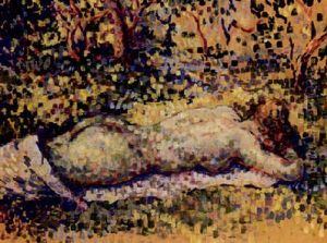 Femmes Nues Dans Un Paysage by Henri-Edmond Cross