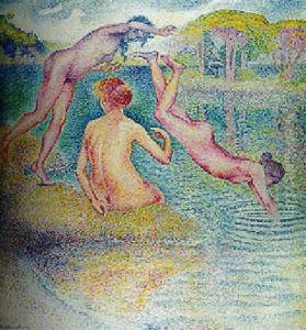 Le Baigneuses (la Joyeuse Baignade) by Henri-Edmond Cross