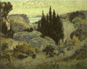 Cypres (avril) by Henri-Edmond Cross
