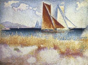 Les Regates by Henri-Edmond Cross