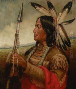 A Portrait Of Bird Chief, Arapaho Tribe by Henry H. Cross