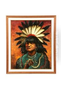 Moki Snake Priest Of Arizona by Henry H. Cross