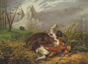 Sioux Indian Under Attack
