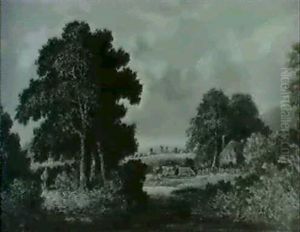 Thatched House In The Country by John Cross
