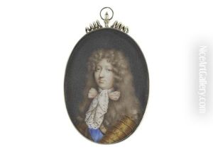 Louis Of France (1661-1711), Le Grand Dauphin, Eldest Son And Heir Of Louis Xiv (1638-1715), Wearing Suit Of Armour With Red Lining To His Gardbrace, Blue Sash by Peter Cross