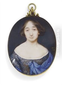 A Lady, In Elaborately Embroidered Blue Dress A Lady, In Elaborately Embroidered Blue Dress
